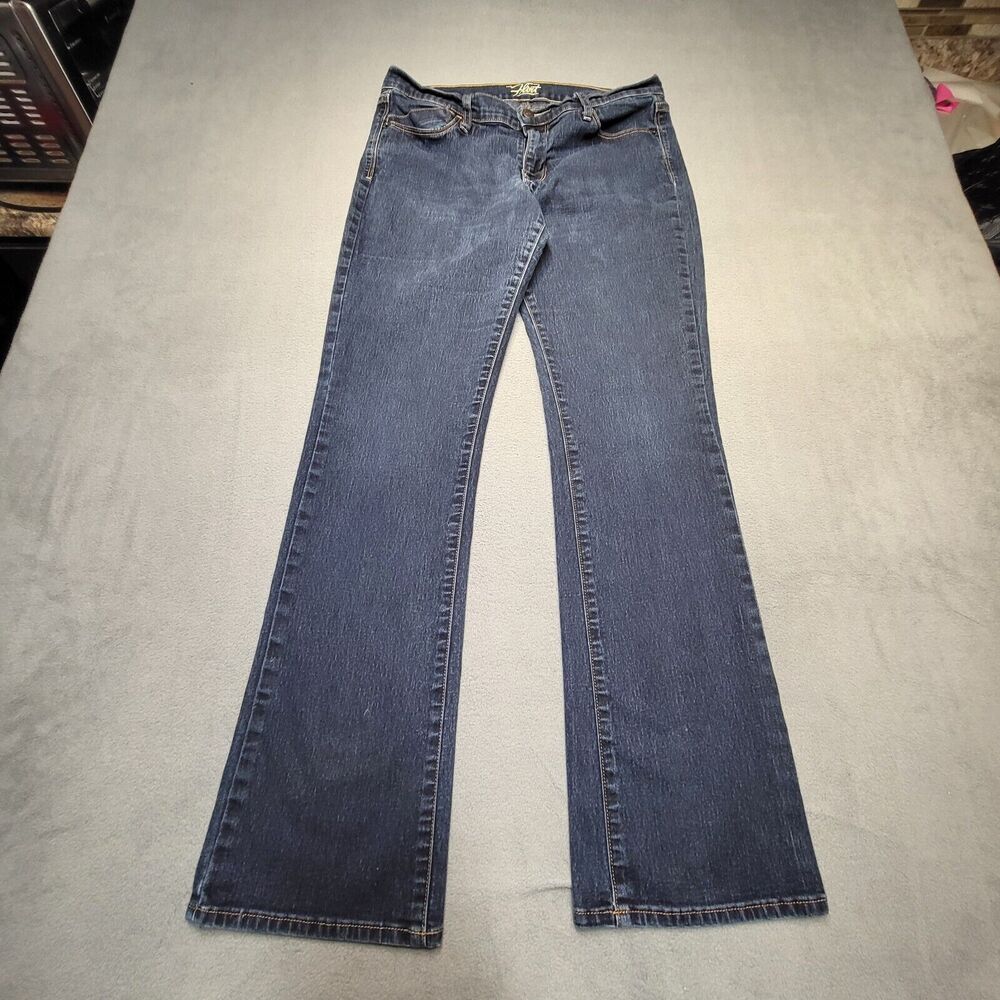 Old Navy Jeans Womens Size 8 Blue The Flirt‎ Boot Cut Distressed Stretch Denim